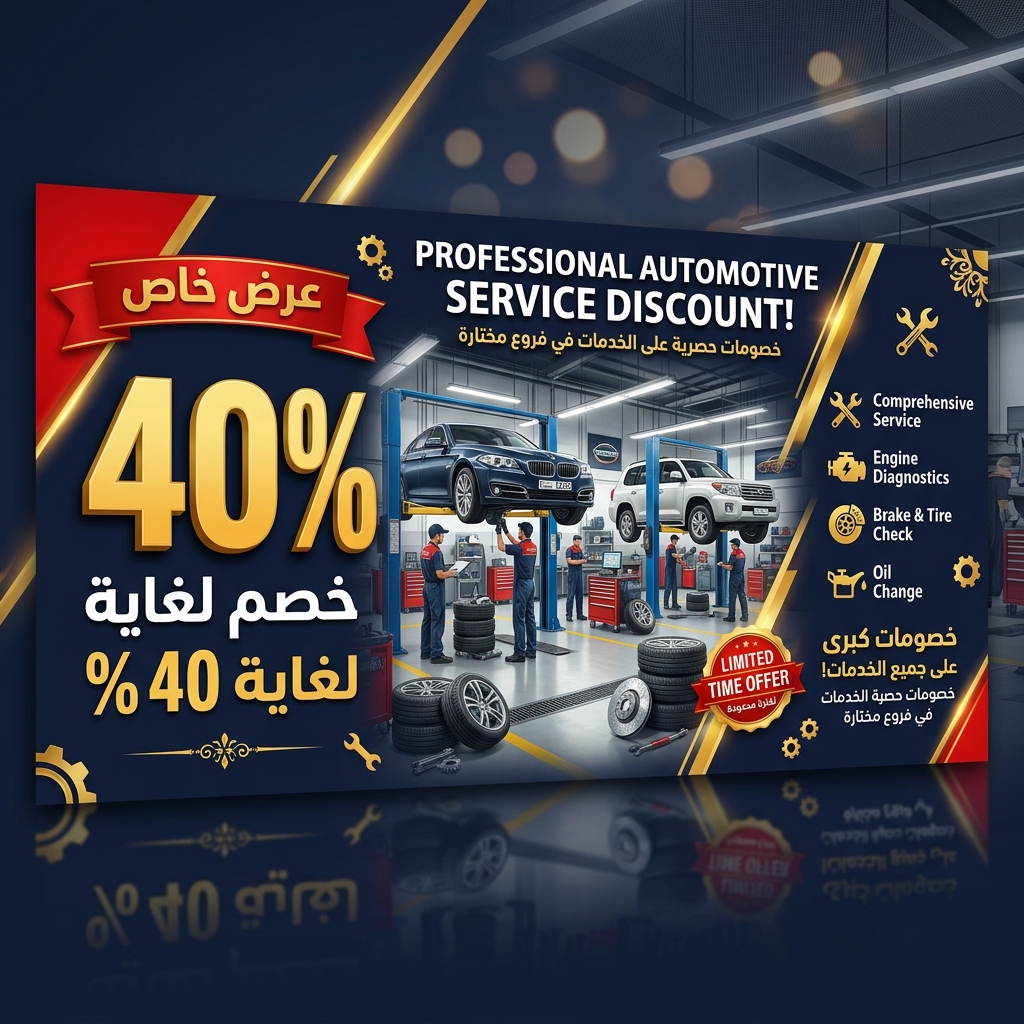 خصم لغاية 40% على فروع محددة