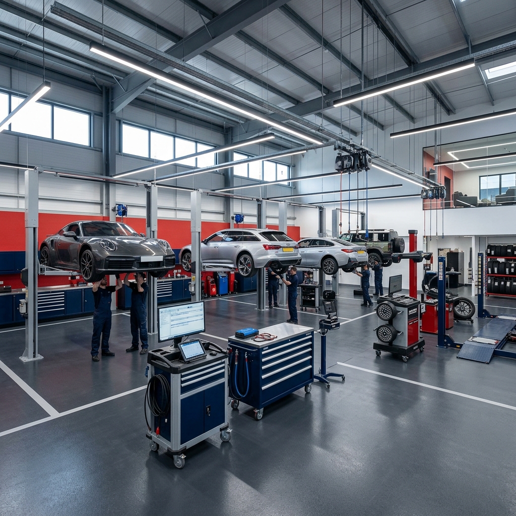 ورشة حديثة مجهزة